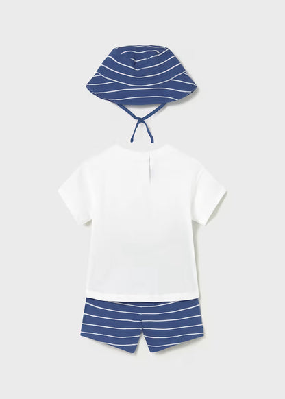 Conjunto punto 3 piezas con gorro bebé