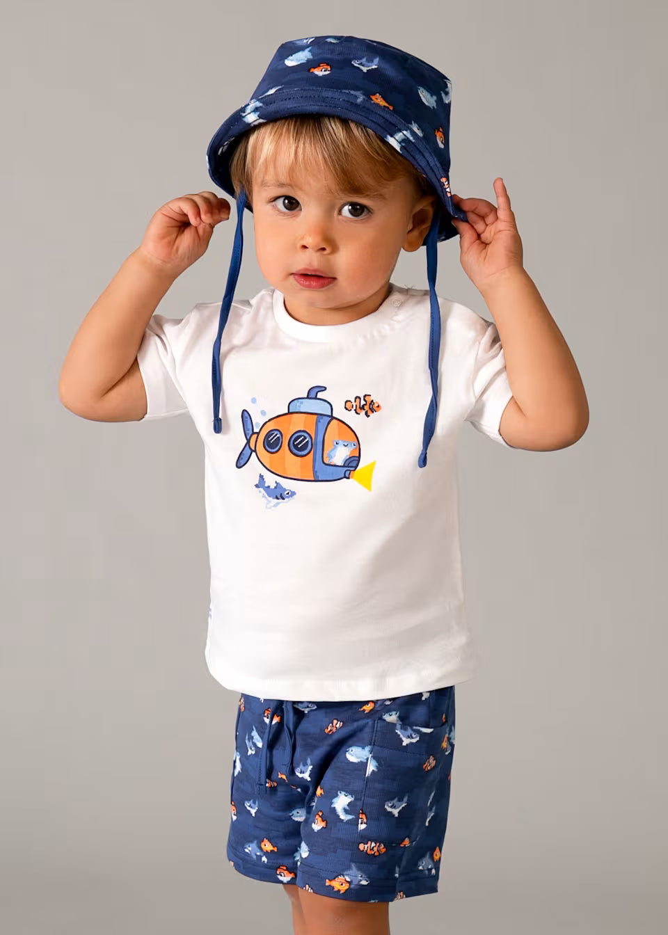 Conjunto punto 3 piezas con gorro bebé