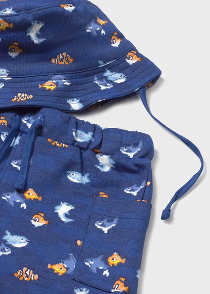 Conjunto punto 3 piezas con gorro bebé