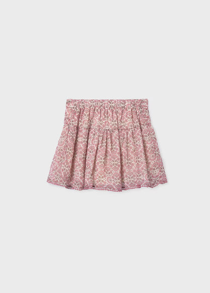 Falda gasa estampada chica