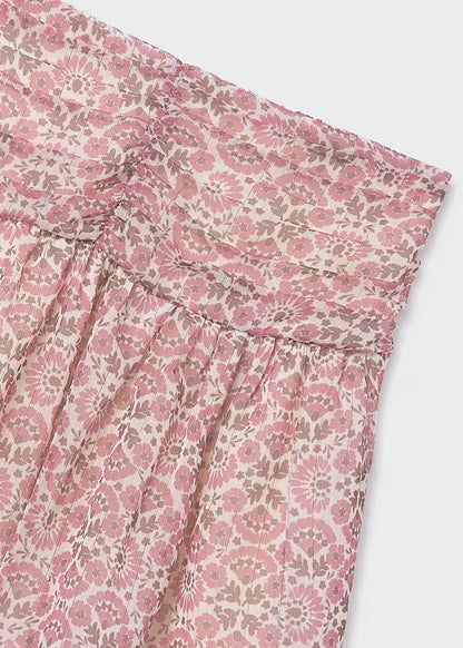 Falda gasa estampada chica