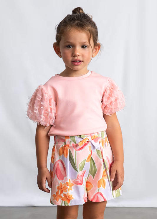 Falda pantalón tablas ceremonia niña
