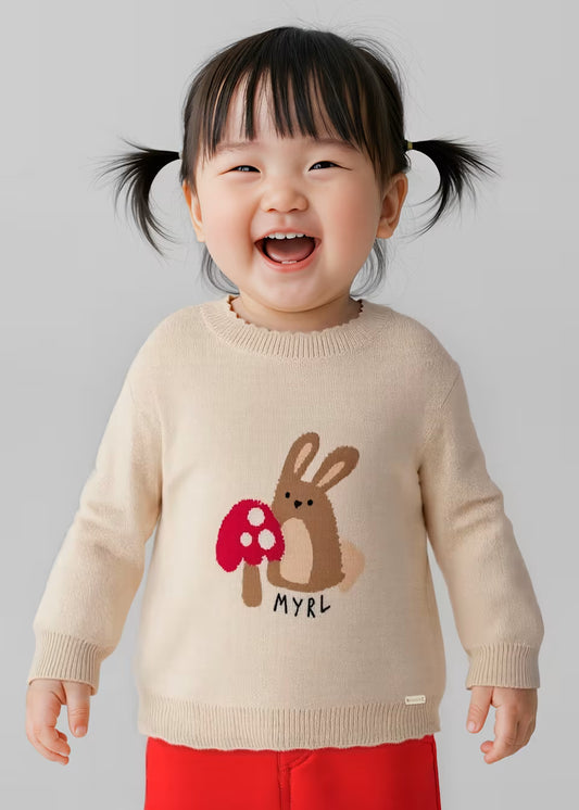 Jersey animal jacquard bebé