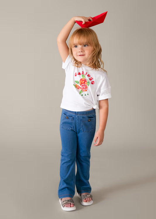 Legging flare bolsillos niña