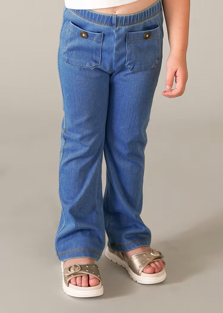 Legging flare bolsillos niña
