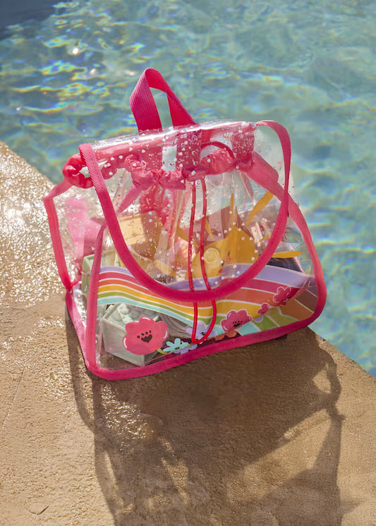 Mochila transparente bebé