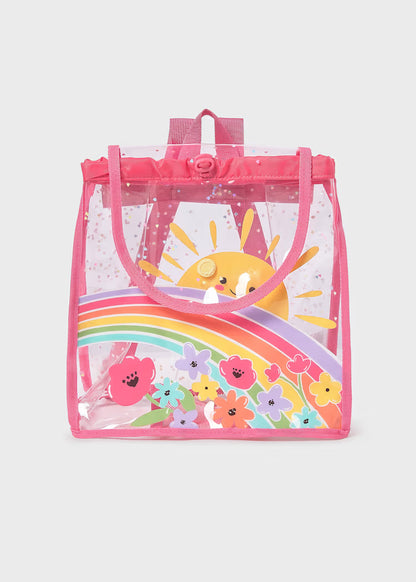 Mochila transparente bebé