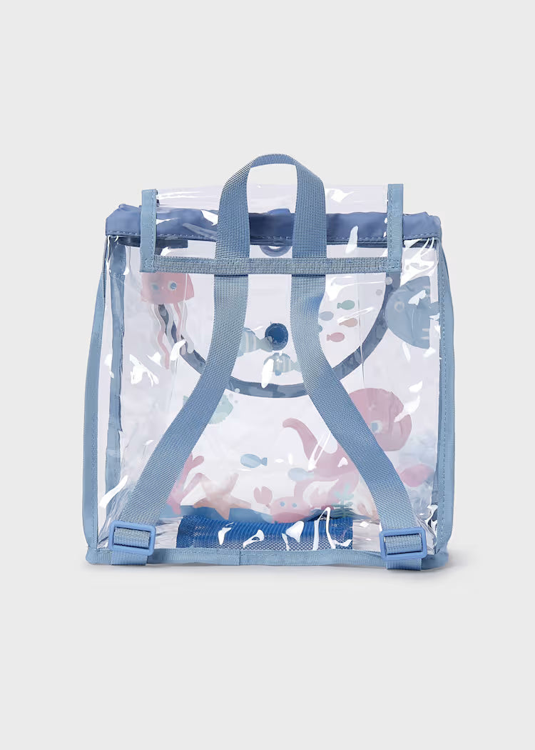 Mochila transparente bebé