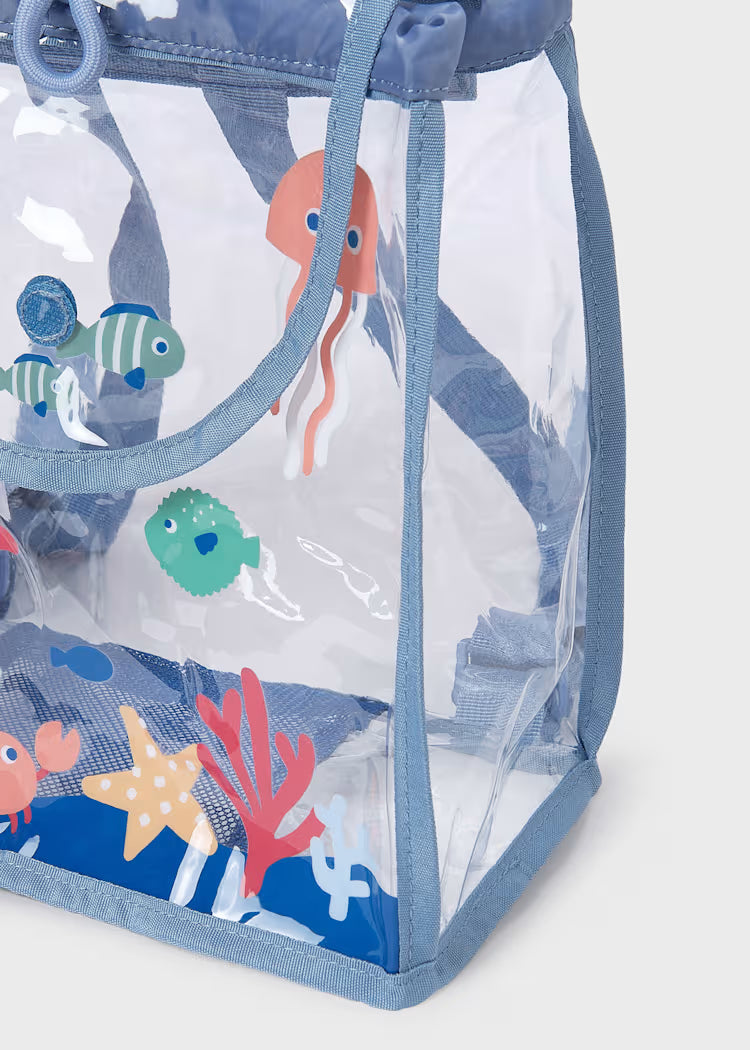 Mochila transparente bebé