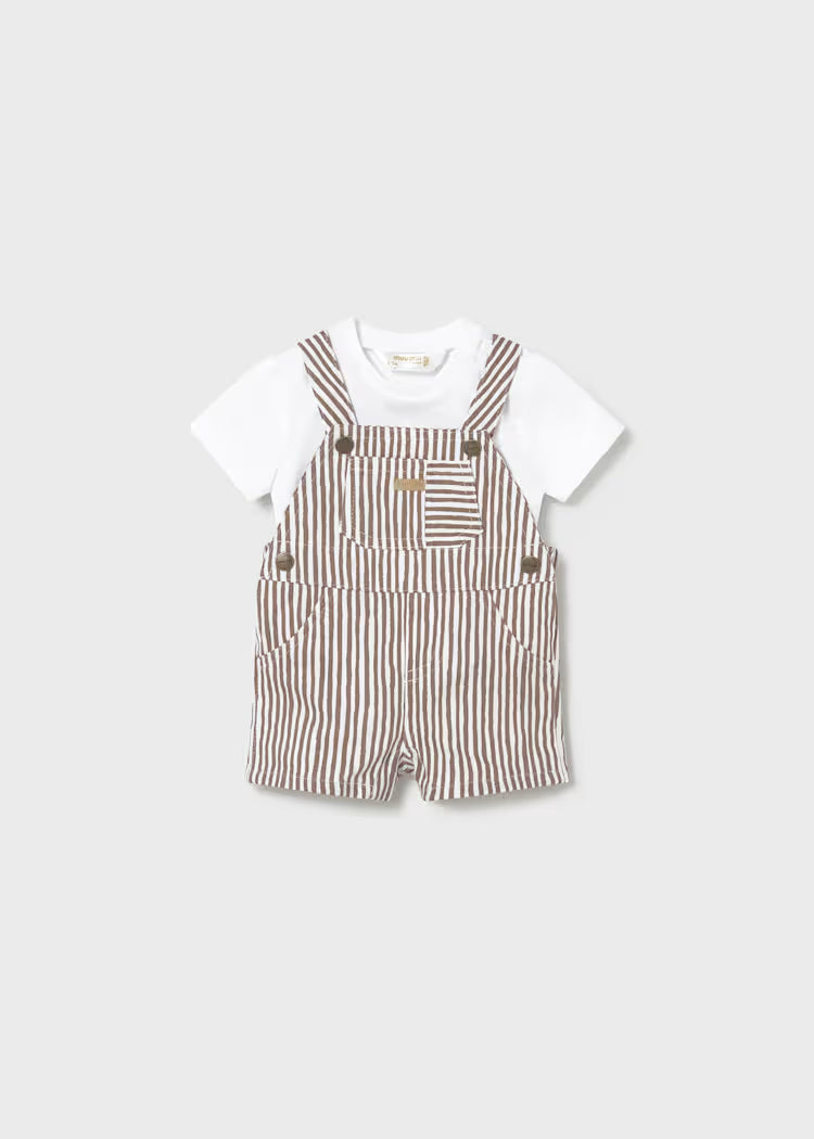 Conjunto peto y playera recién nacido