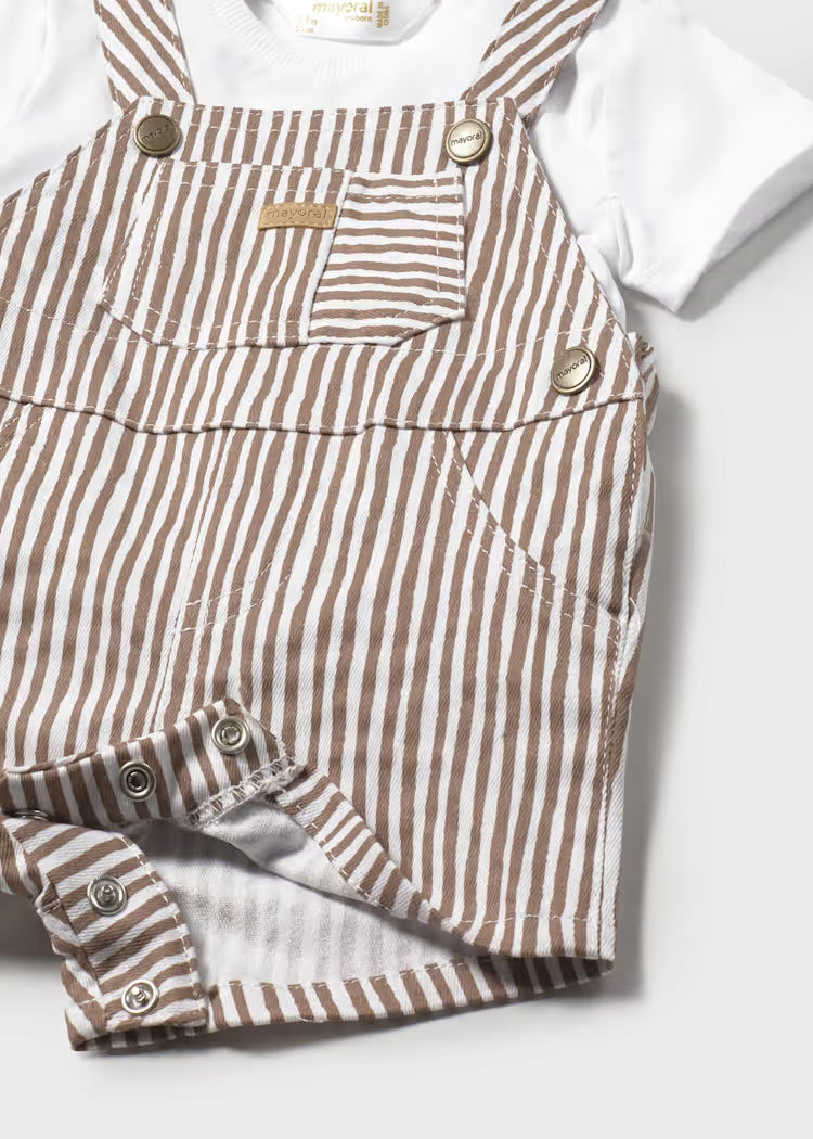 Conjunto peto y playera recién nacido