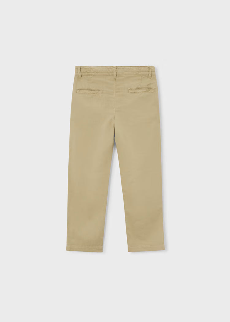 Pantalón chino relaxed con lino niño