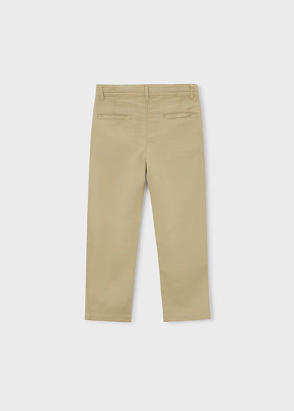 Pantalón chino relaxed con lino niño