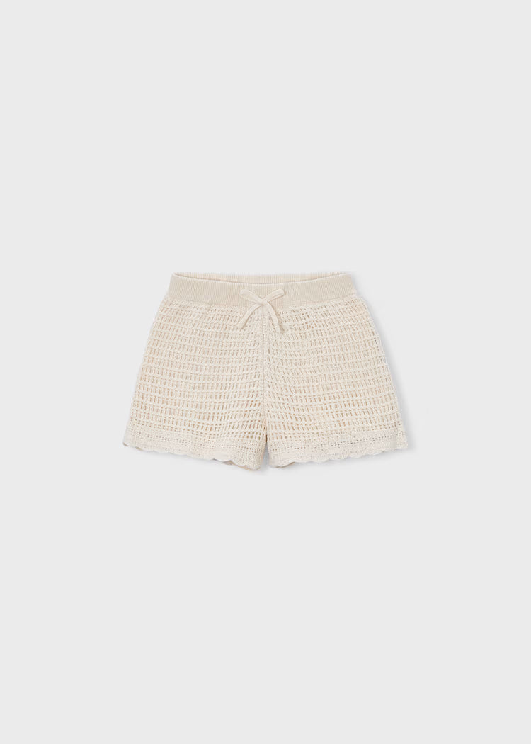 Pantalón detalles calados niña