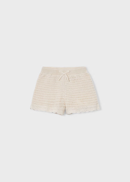 Pantalón detalles calados niña