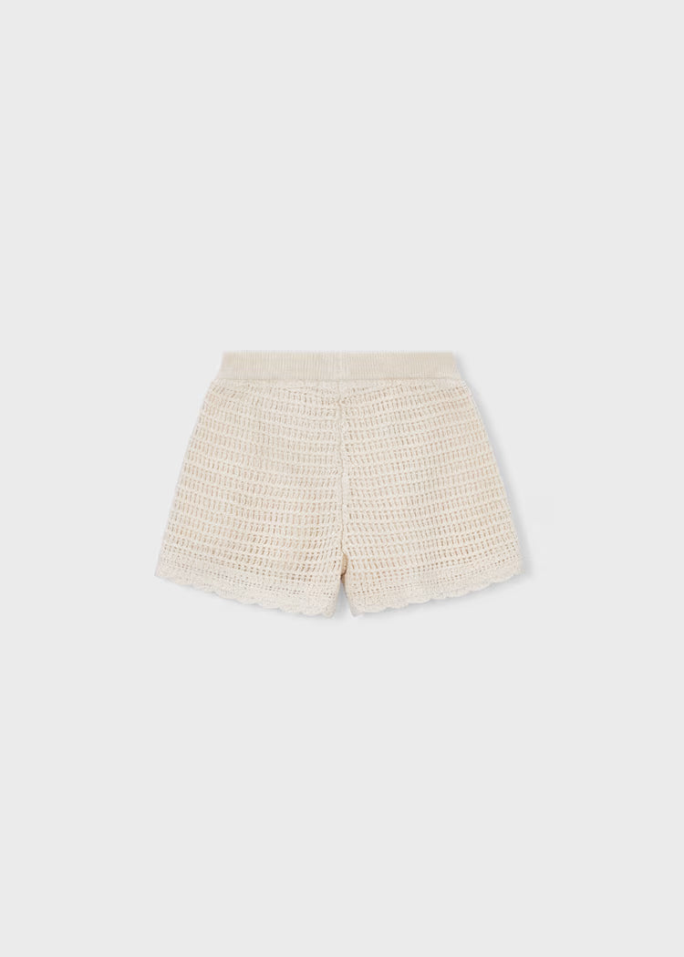 Pantalón detalles calados niña
