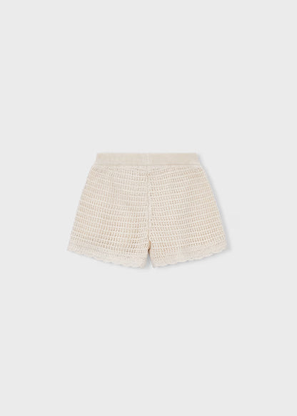 Pantalón detalles calados niña