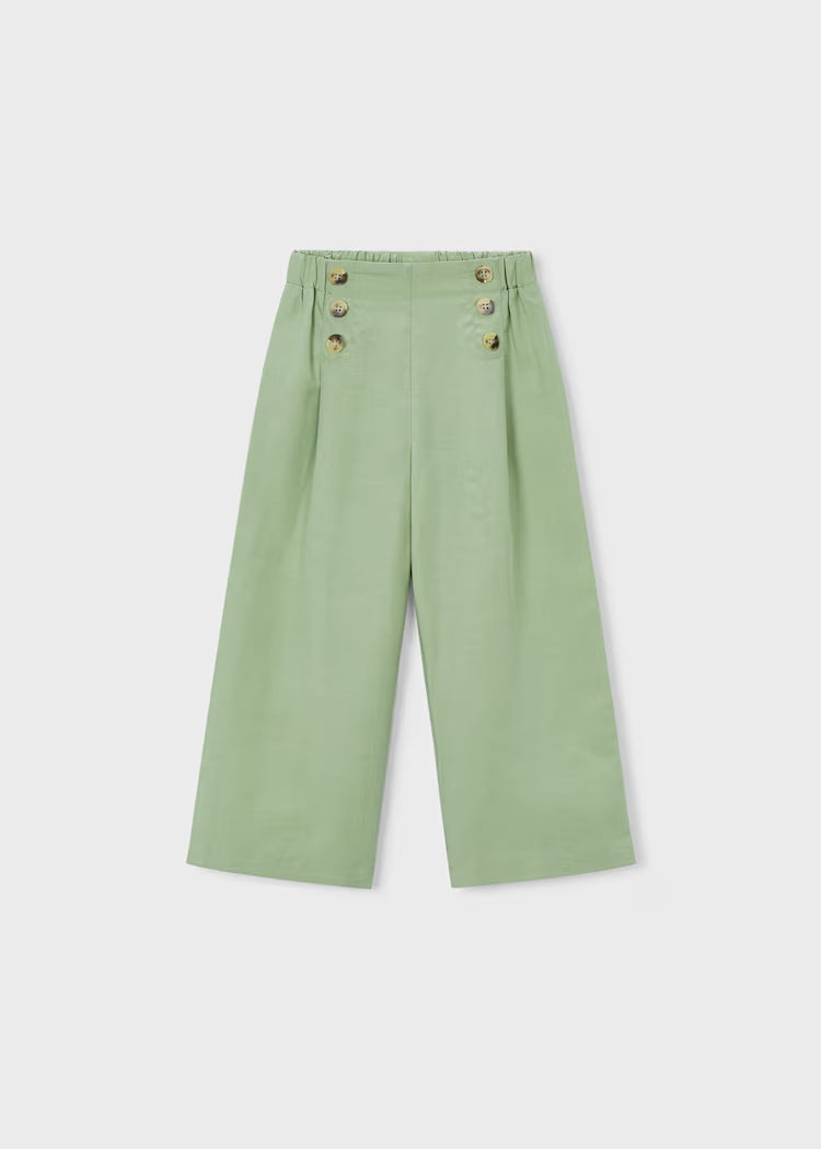 Pantalón largo botones niña