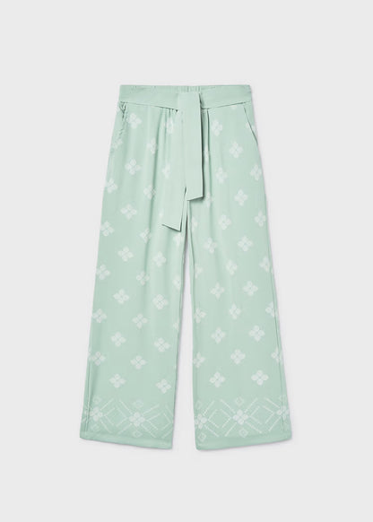Pantalón largo estampado chica