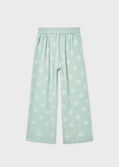 Pantalón largo estampado chica