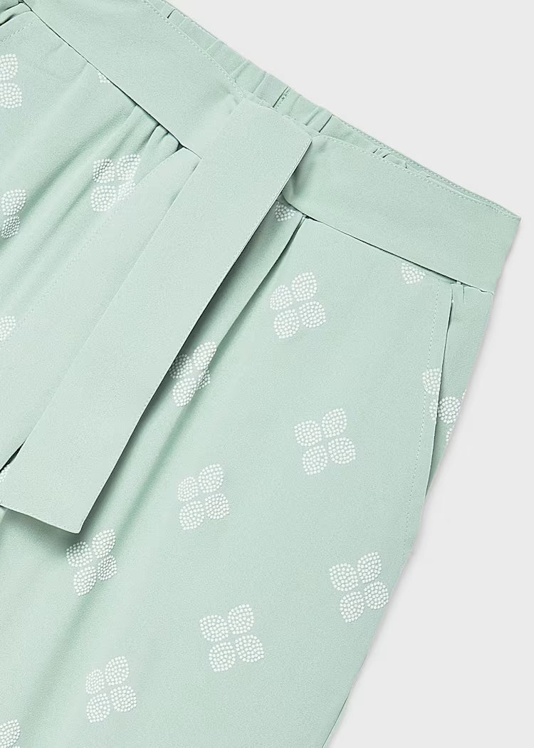 Pantalón largo estampado chica