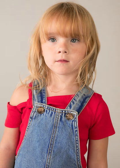 Peto vaquero fluido niña