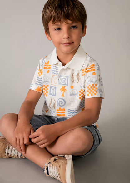 Polo estampado niño