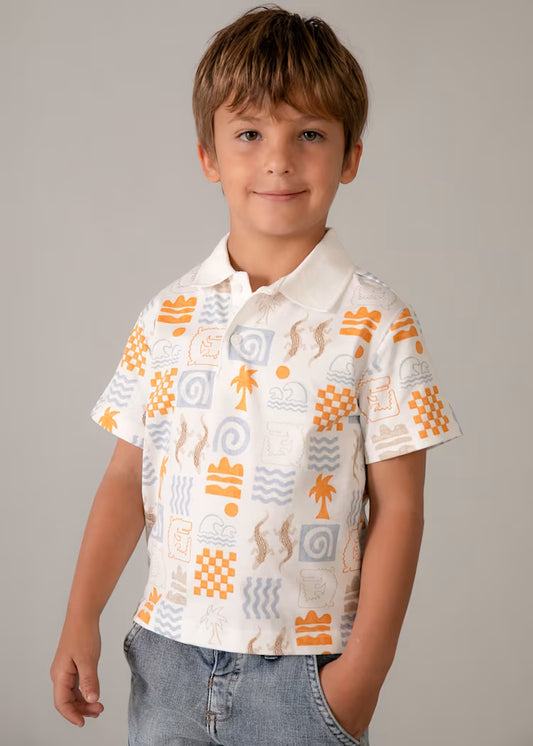 Polo estampado niño