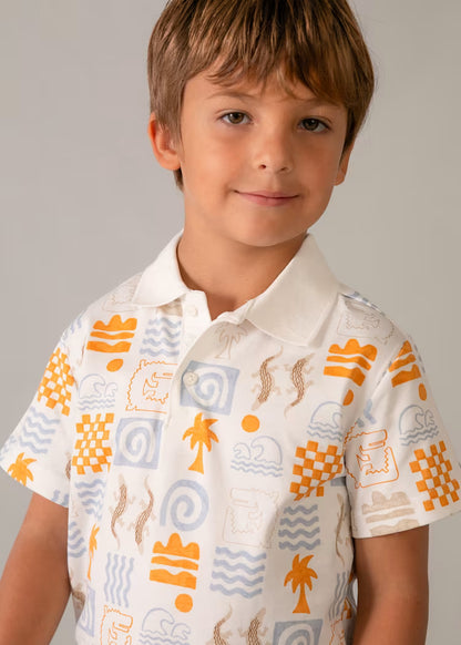 Polo estampado niño