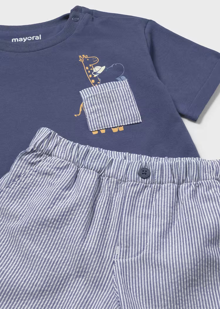Conjunto con bermudas bebé