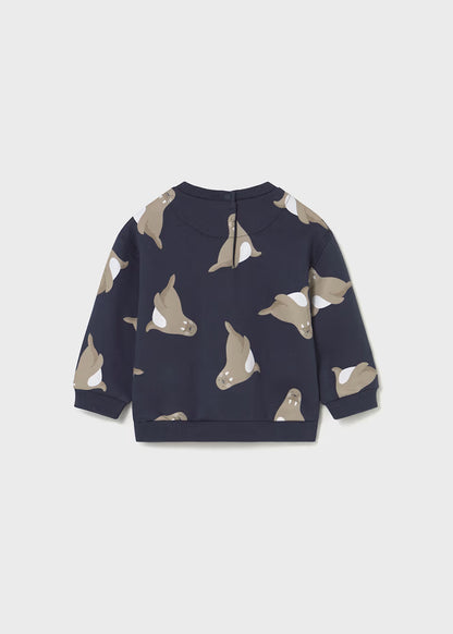 Sudadera estampada bebé