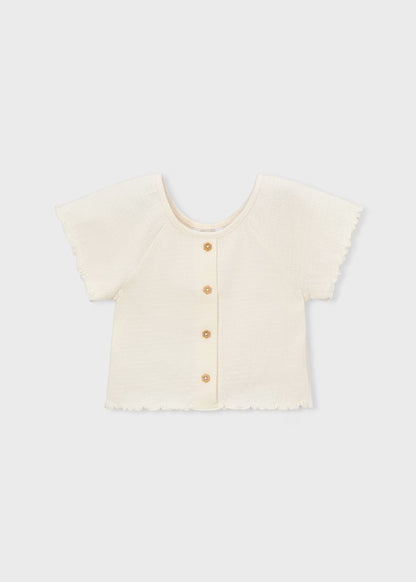 Camiseta con volantes niña