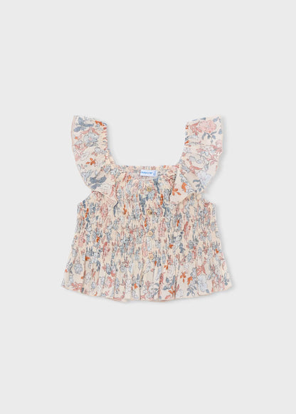 Top bambula estampado niña