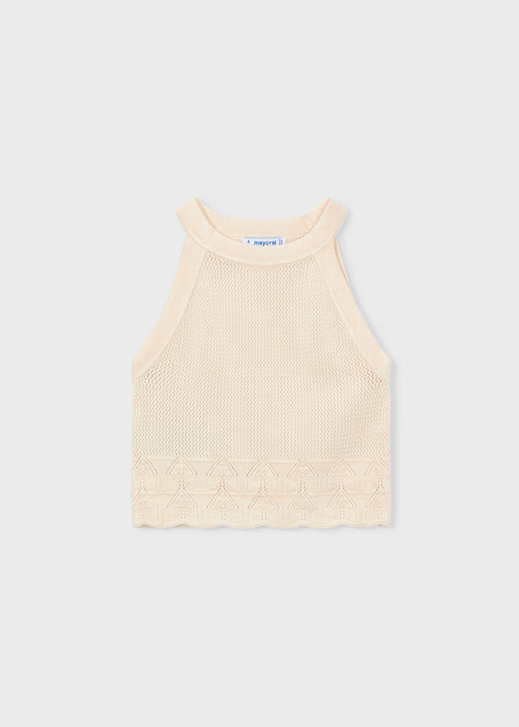 Top cuello halter niña