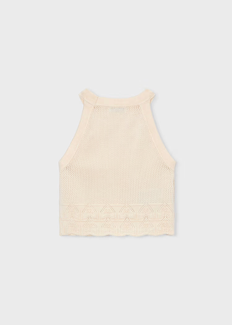 Top cuello halter niña