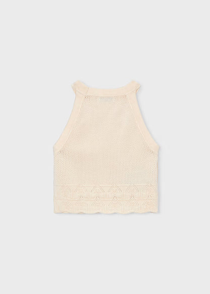 Top cuello halter niña