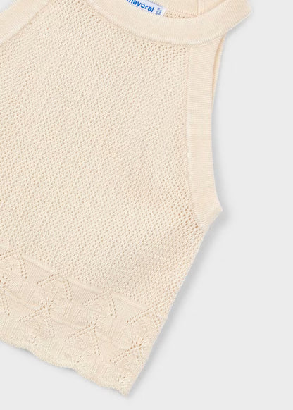 Top cuello halter niña