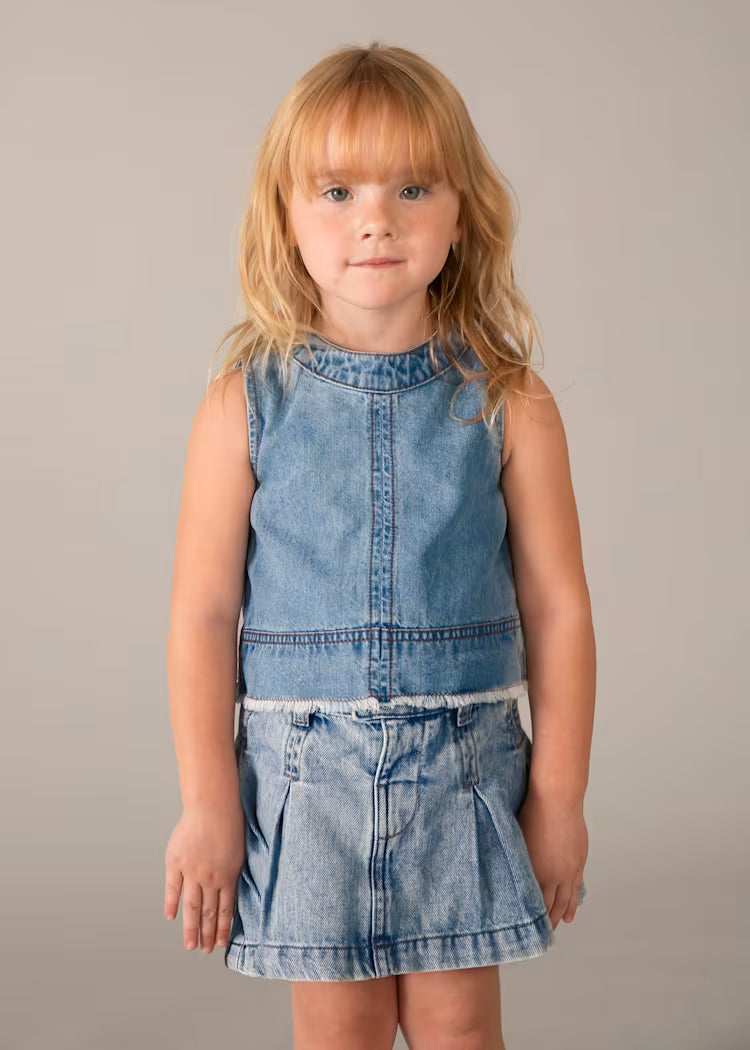 Top vaquero niña