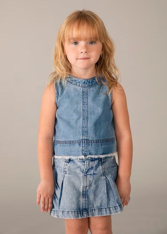 Top vaquero niña