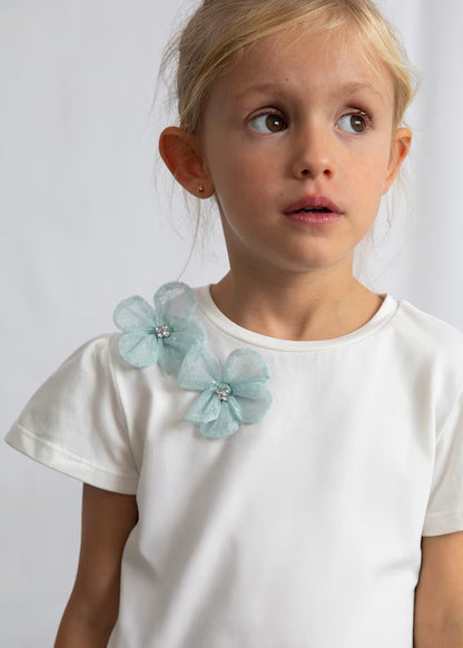 Conjunto de falda y camiseta de tul para niñas