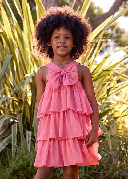 Vestido bambula volantes niña