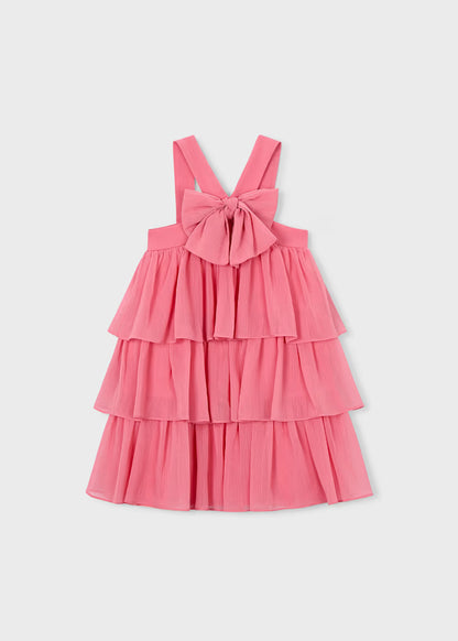 Vestido bambula volantes niña