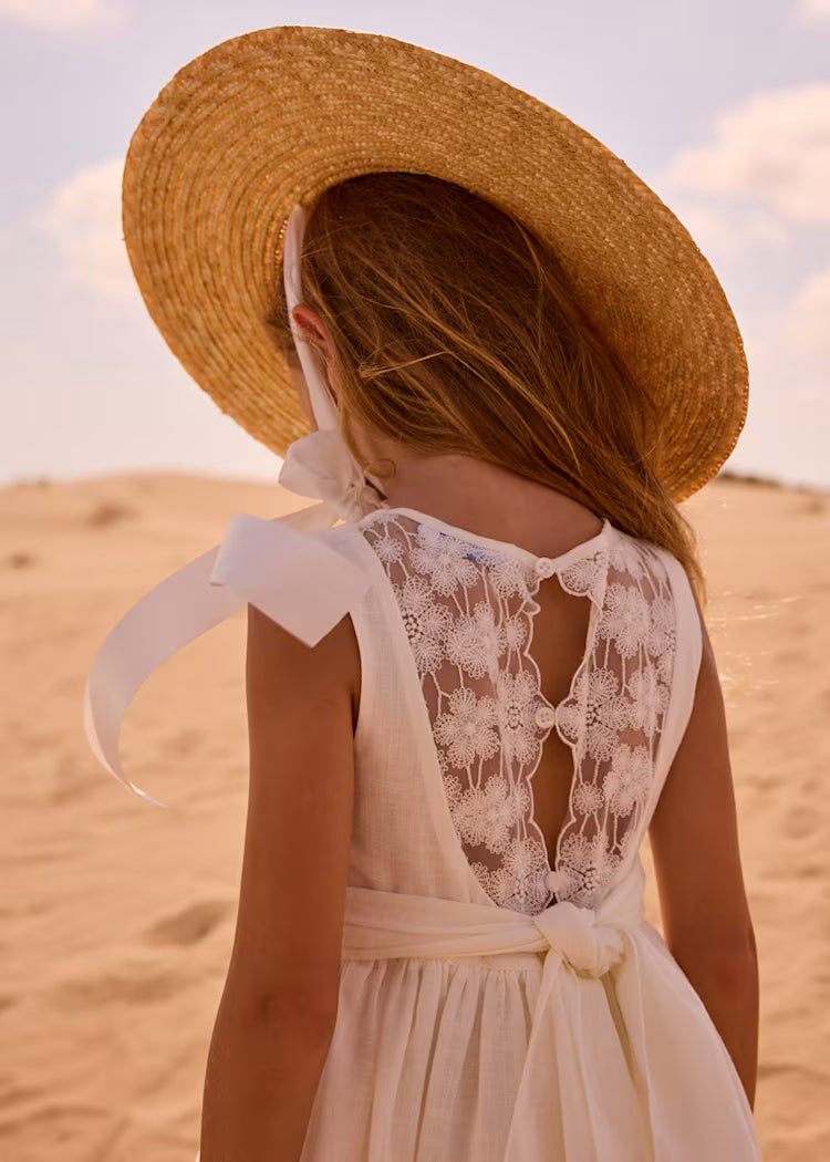 Vestido ceremonia encaje niña