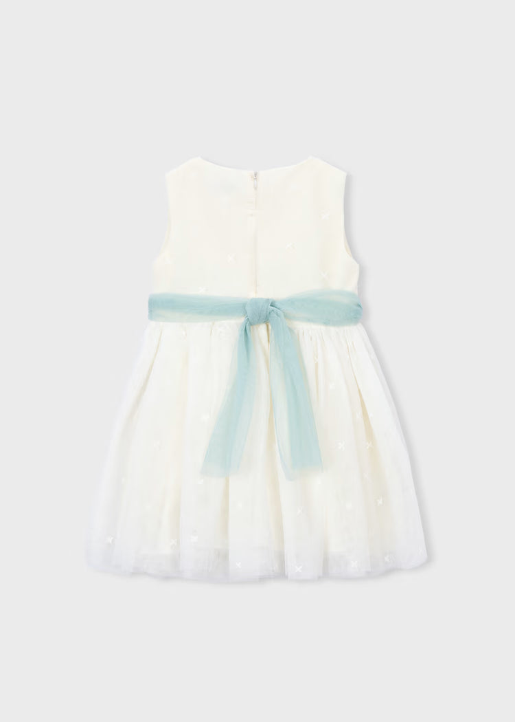 Vestido ceremonia tul bordado niña