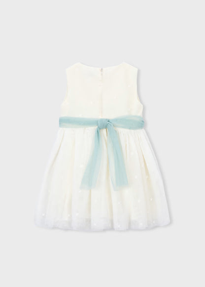 Vestido ceremonia tul bordado niña