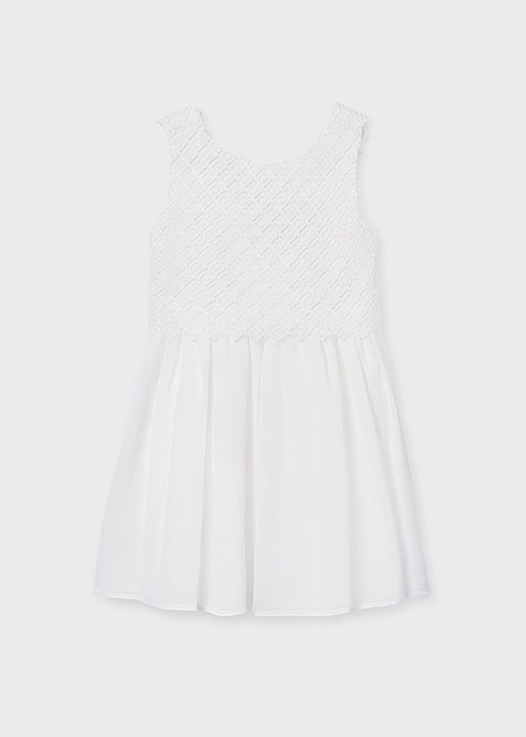 Vestido combinado chica
