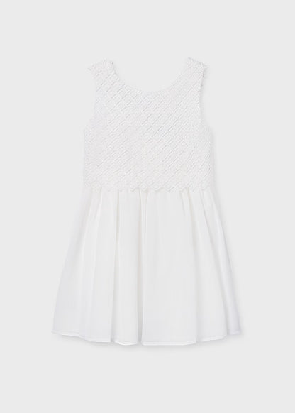 Vestido combinado chica