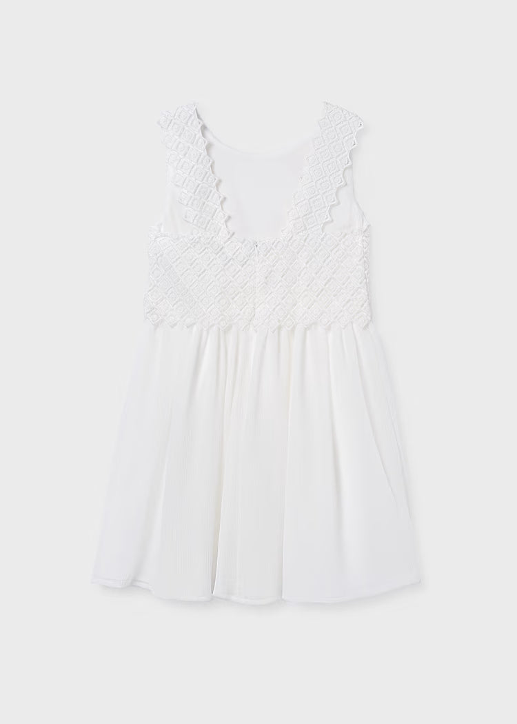 Vestido combinado chica
