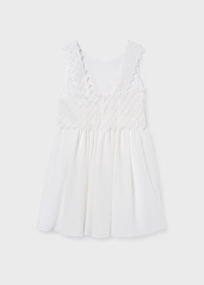 Vestido combinado chica