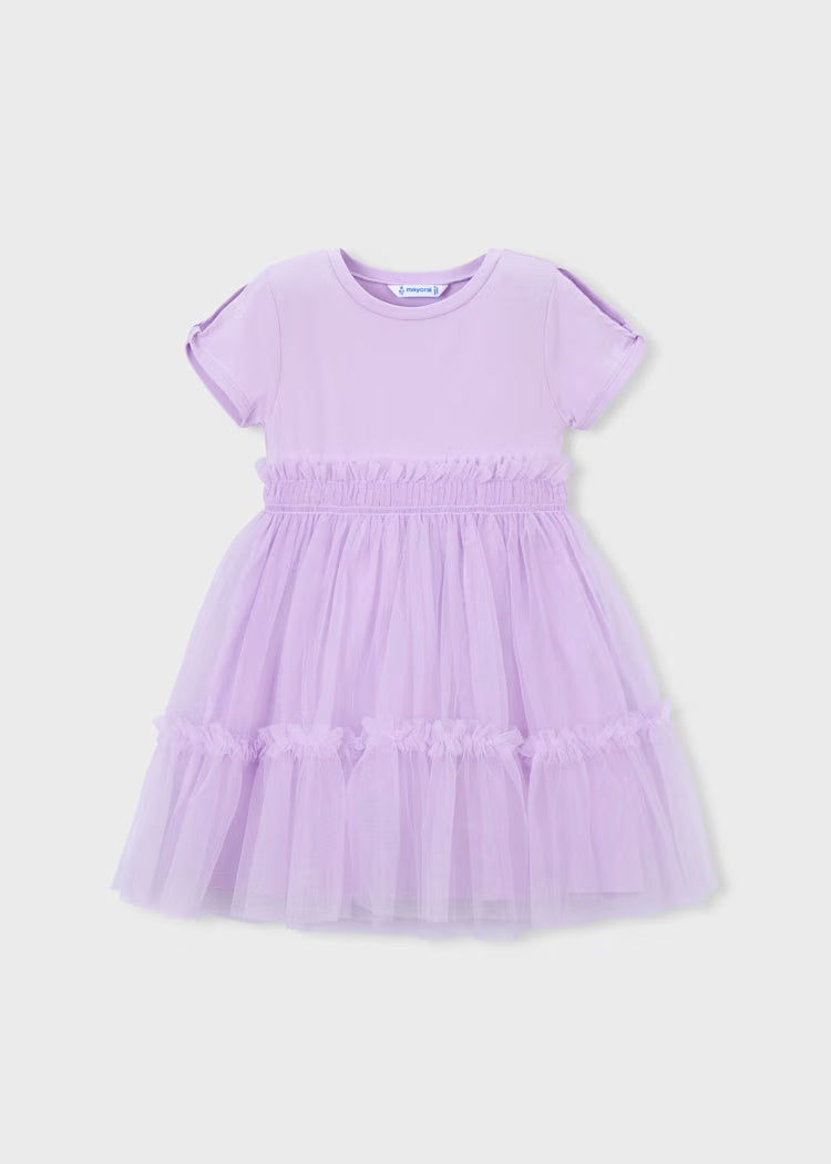 Vestido combinado niña